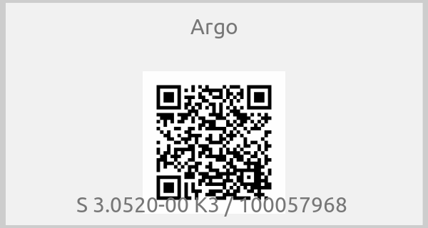 Argo - S 3.0520-00 K3 / 100057968 