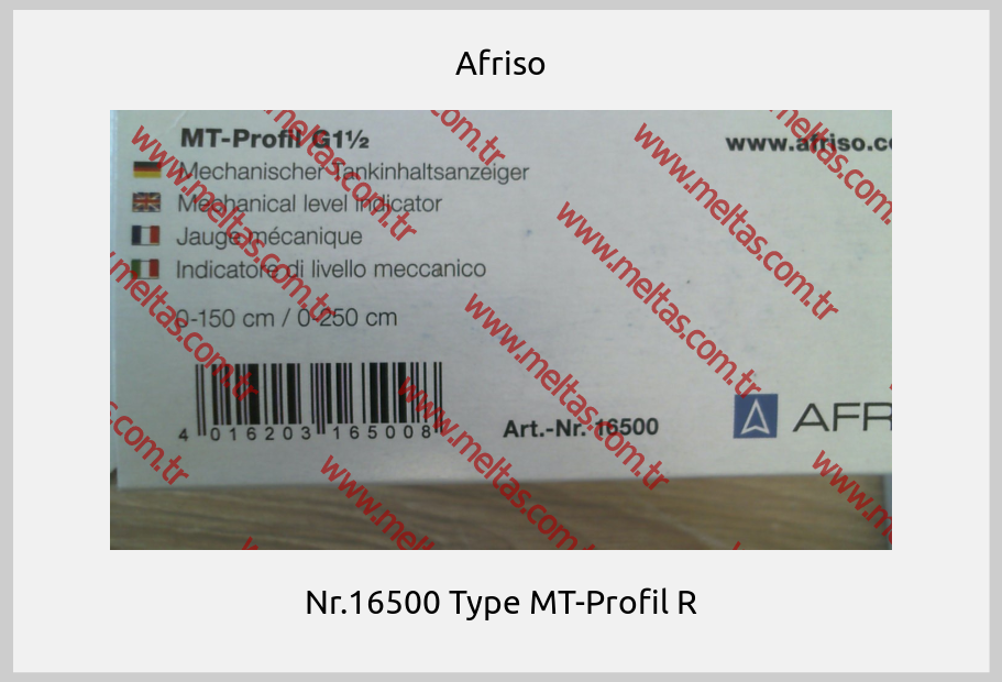 Afriso-Nr.16500 Type MT-Profil R