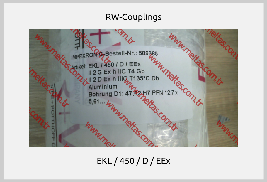 RW-Couplings - EKL / 450 / D / EEx