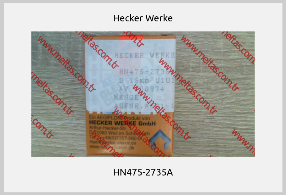 Hecker Werke - HN475-2735A