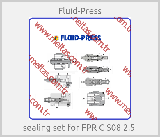Fluid-Press - sealing set for FPR C S08 2.5 