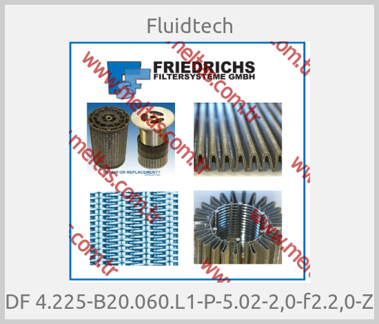 Fluidtech - DF 4.225-B20.060.L1-P-5.02-2,0-f2.2,0-Z