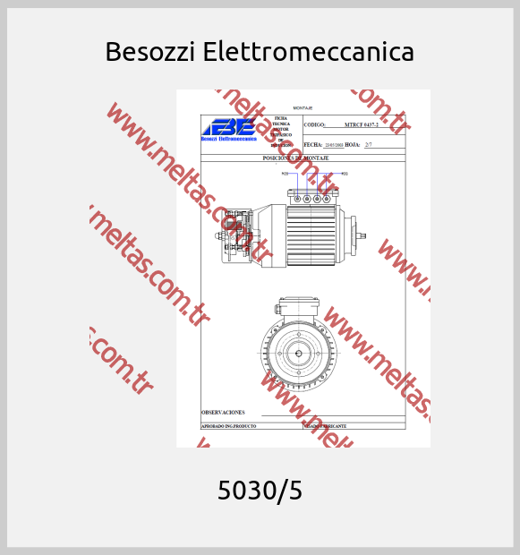 Besozzi Elettromeccanica - 5030/5