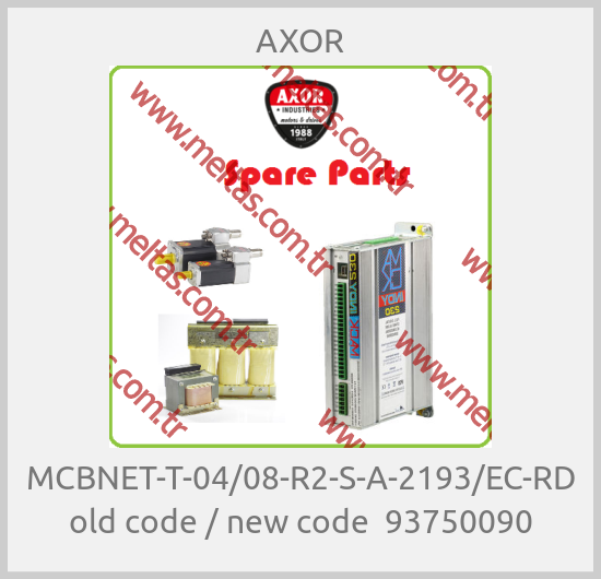 AXOR - MCBNET-T-04/08-R2-S-A-2193/EC-RD old code / new code  93750090