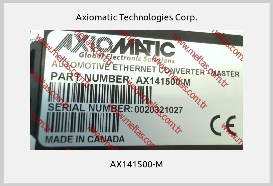Axiomatic Technologies Corp. - AX141500-M
