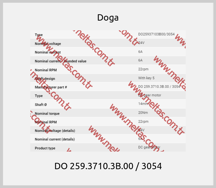 Doga-DO 259.3710.3B.00 / 3054