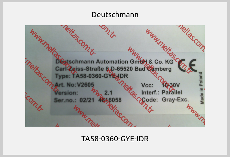 Deutschmann - TA58-0360-GYE-IDR