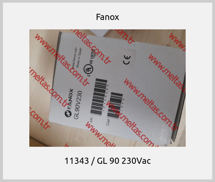 Fanox - 11343 / GL 90 230Vac