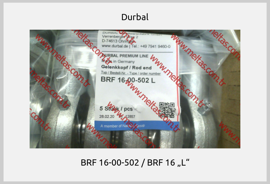 Durbal - BRF 16-00-502 / BRF 16 „L“