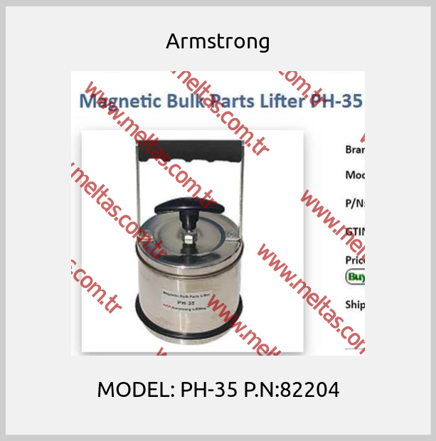 Armstrong - MODEL: PH-35 P.N:82204