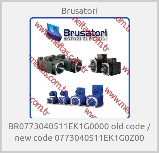 Brusatori-BR0773040511EK1G0000 old code / new code 0773040S11EK1G0Z00