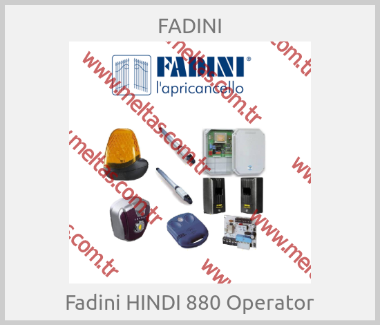 FADINI-Fadini HINDI 880 Operator
