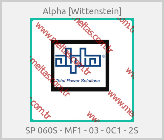 Alpha [Wittenstein] - SP 060S - MF1 - 03 - 0C1 - 2S