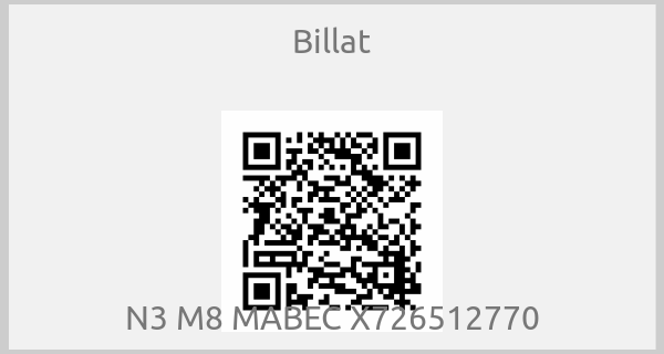 Billat - N3 M8 MABEC X726512770