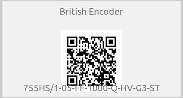 British Encoder - 755HS/1-05-FF-1000-Q-HV-G3-ST