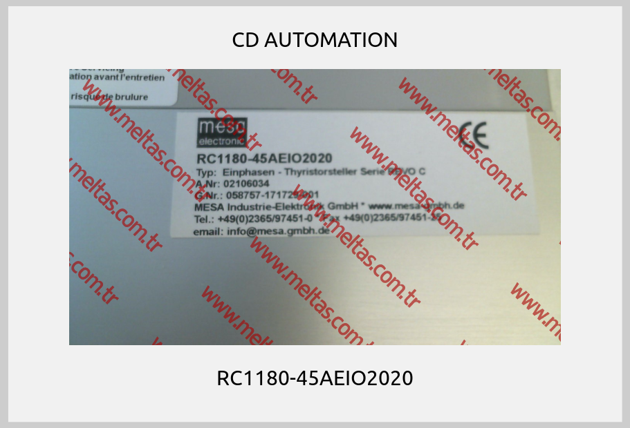 CD AUTOMATION-RC1180-45AEIO2020