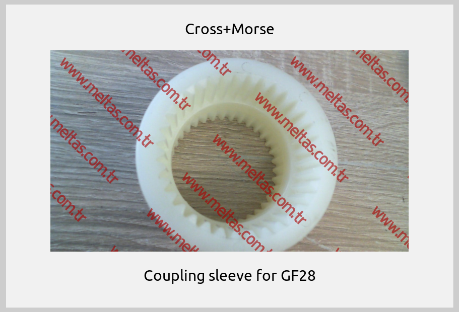 Cross+Morse - Coupling sleeve for GF28