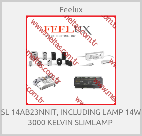 Feelux-SL 14AB23NNIT, INCLUDING LAMP 14W 3000 KELVIN SLIMLAMP 