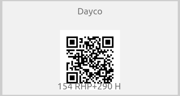 Dayco - 154 RHP+290 H 