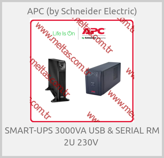 APC (by Schneider Electric)-SMART-UPS 3000VA USB & SERIAL RM 2U 230V 