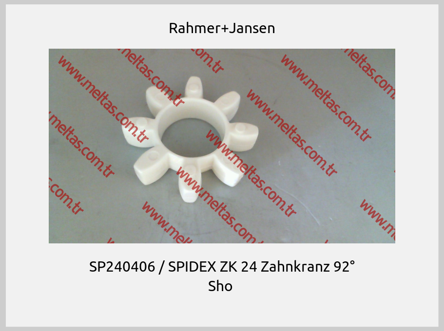 Rahmer+Jansen-SP240406 / SPIDEX ZK 24 Zahnkranz 92° Sho 