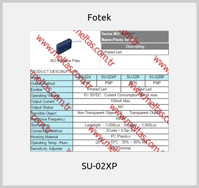 Fotek - SU-02XP