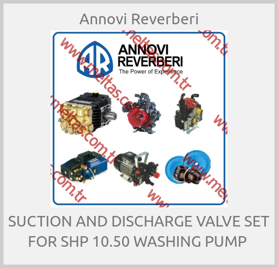 Annovi Reverberi - SUCTION AND DISCHARGE VALVE SET FOR SHP 10.50 WASHING PUMP 