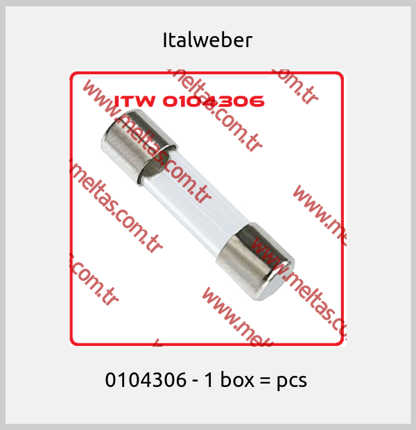 Italweber-0104306 - 1 box = pcs 