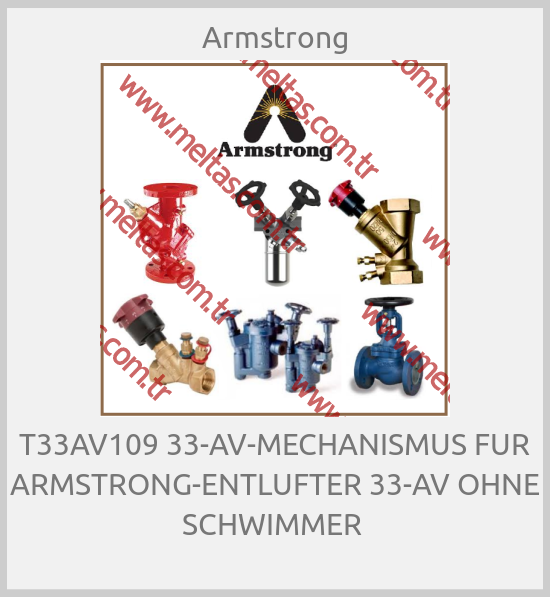 Armstrong-T33AV109 33-AV-MECHANISMUS FUR ARMSTRONG-ENTLUFTER 33-AV OHNE SCHWIMMER 