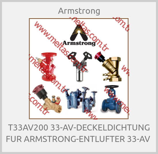 Armstrong - T33AV200 33-AV-DECKELDICHTUNG FUR ARMSTRONG-ENTLUFTER 33-AV 