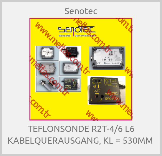 Senotec - TEFLONSONDE R2T-4/6 L6 KABELQUERAUSGANG, KL = 530MM 