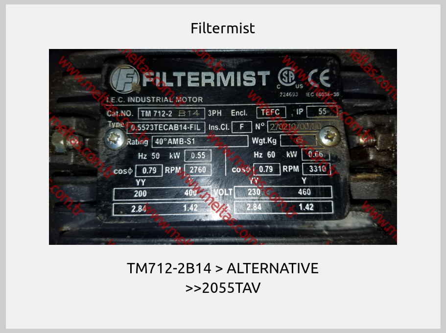 Filtermist-TM712-2B14 > ALTERNATIVE >>2055TAV