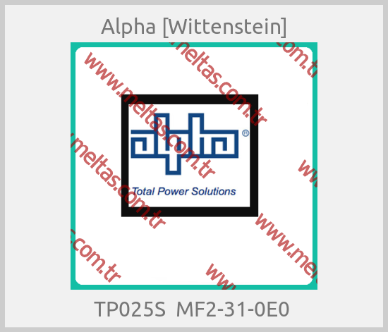 Alpha [Wittenstein] - TP025S  MF2-31-0E0 