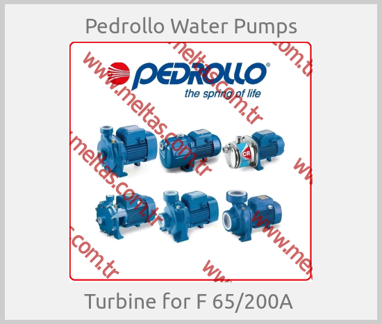 Pedrollo Water Pumps - Turbine for F 65/200A 