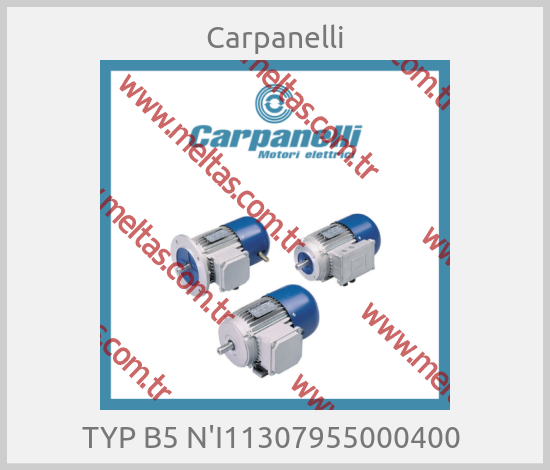 Carpanelli - TYP B5 N'I11307955000400 