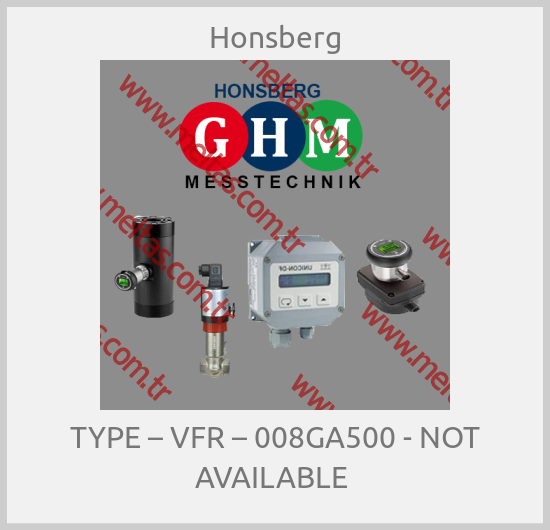 Honsberg - TYPE – VFR – 008GA500 - NOT AVAILABLE 