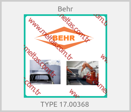 Behr-TYPE 17.00368 