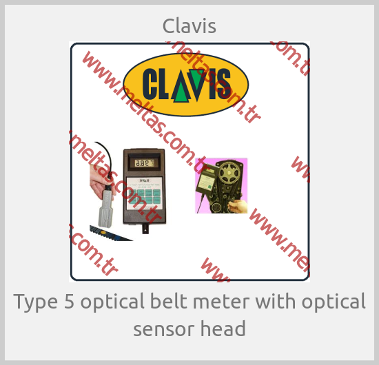 Clavis-Type 5 optical belt meter with optical sensor head