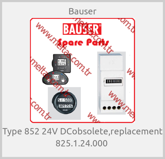 Bauser - Type 852 24V DCobsolete,replacement 825.1.24.000 