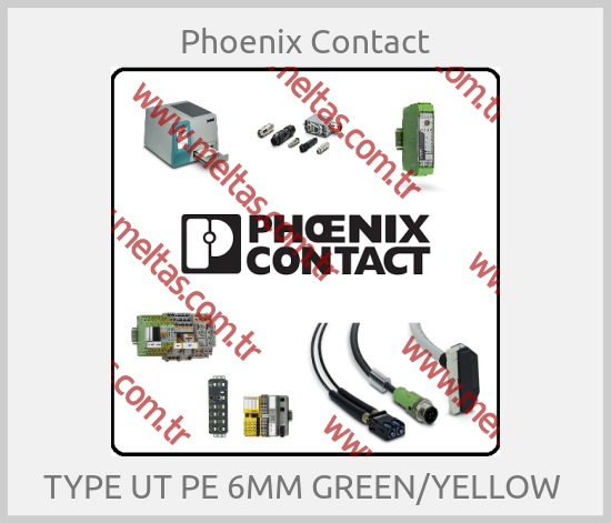 Phoenix Contact - TYPE UT PE 6MM GREEN/YELLOW 