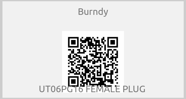 Burndy - UT06PG16 FEMALE PLUG 