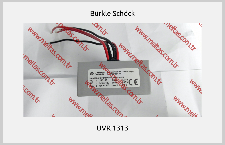 Bürkle Schöck - UVR 1313