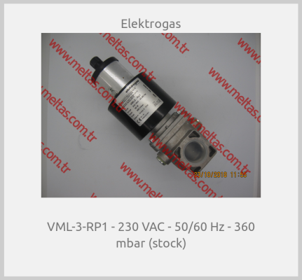 Elektrogas - VML-3-RP1 - 230 VAC - 50/60 Hz - 360 mbar (stock)