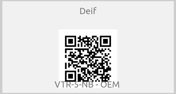 Deif-VTR-5-NB - OEM 
