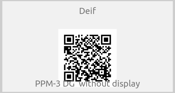 Deif - PPM-3 DG  without display