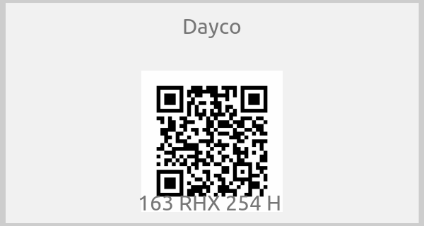 Dayco-163 RHX 254 H 