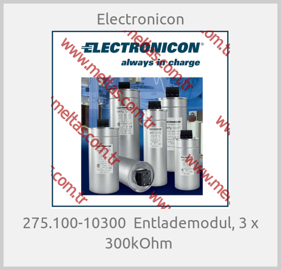Electronicon - 275.100-10300  Entlademodul, 3 x 300kOhm 