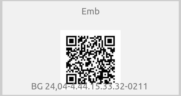 Emb - BG 24,04-4.44.15.33.32-0211 
