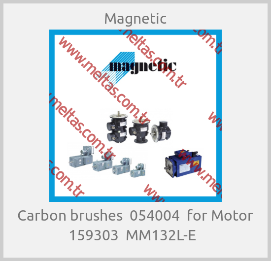 Magnetic - Carbon brushes  054004  for Motor 159303  MM132L-E  