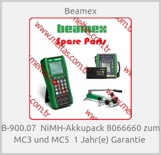 Beamex-B-900.07  NiMH-Akkupack 8066660 zum MC3 und MC5  1 Jahr(e) Garantie 